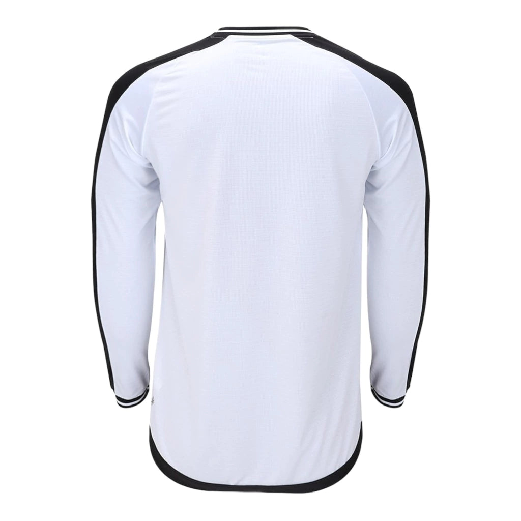 Camisa Vasco da Gama II 24/25 manga longa - Torcedor Kappa Masculina - Branca e preta
