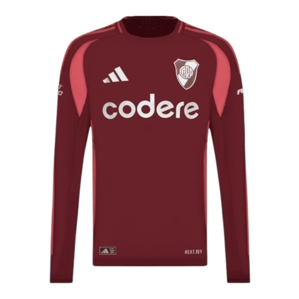 Camisa River Plate II manga longa 24/25 - Torcedor Adidas Masculina - Vermelha