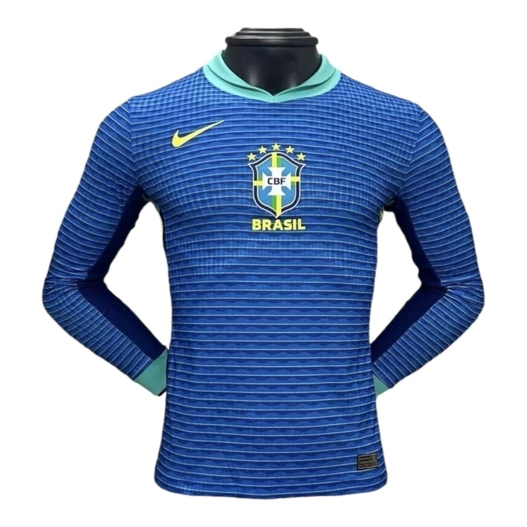 Camisa Seleção Brasileira II 24/25 manga longa - Jogador Nike Masculina - Azul
