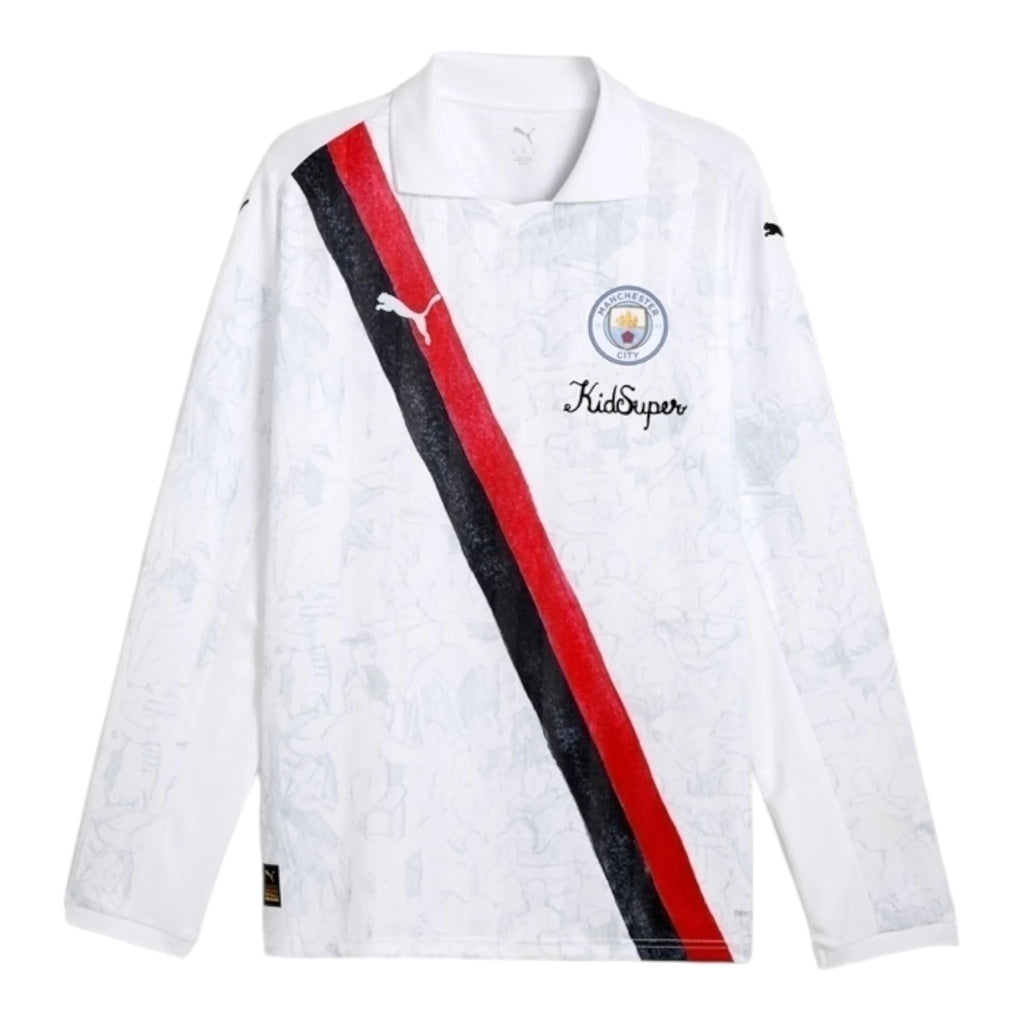 Camisa Manchester City Edição especial Mundial de Clubes I 25/26 manga longa - Torcedor Puma Masculina - Branca