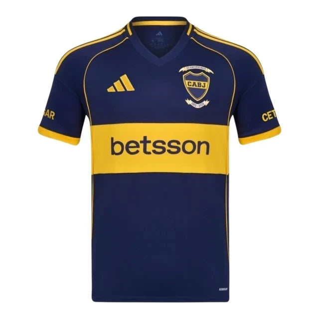 Camisa Boca Juniors I 25/26 - Torcedor Adidas Masculina - Azul com detalhes em amarelo