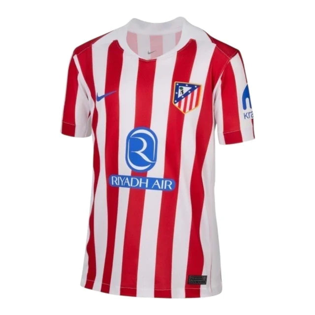 Camisa Atlético de Madrid I 25/26 - Torcedor Nike Feminina - Branca e vermelha