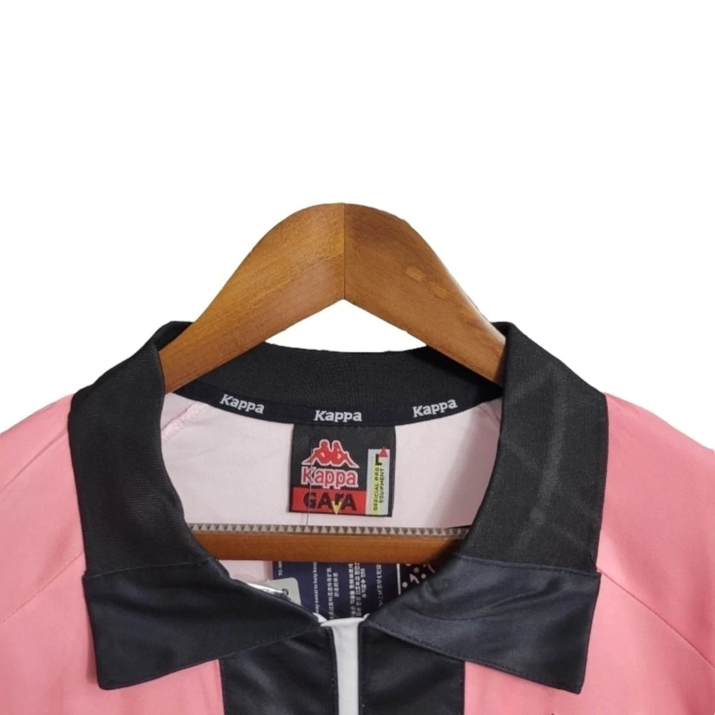 Camisa Retrô Juventus II 1997/1998 manga longa - Kappa Masculina - Rosa
