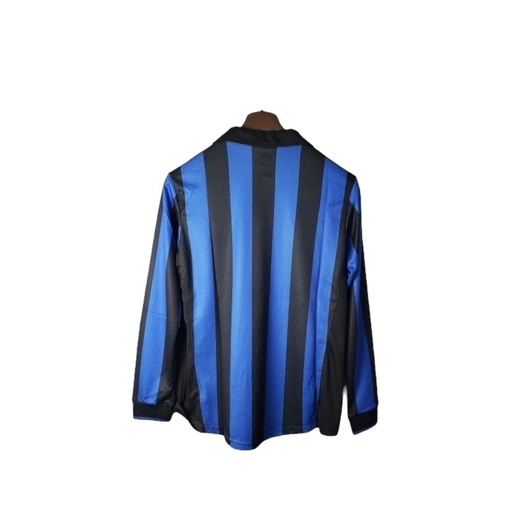 Camisa Retrô Inter de Milão 1998 manga longa - Masculina Nike - Azul e preta