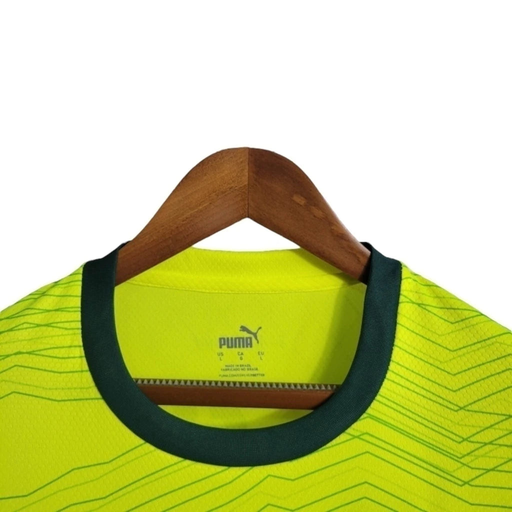 Camisa Palmeiras III 23/24 manga longa - Torcedor Puma Masculina - Verde fluorescente