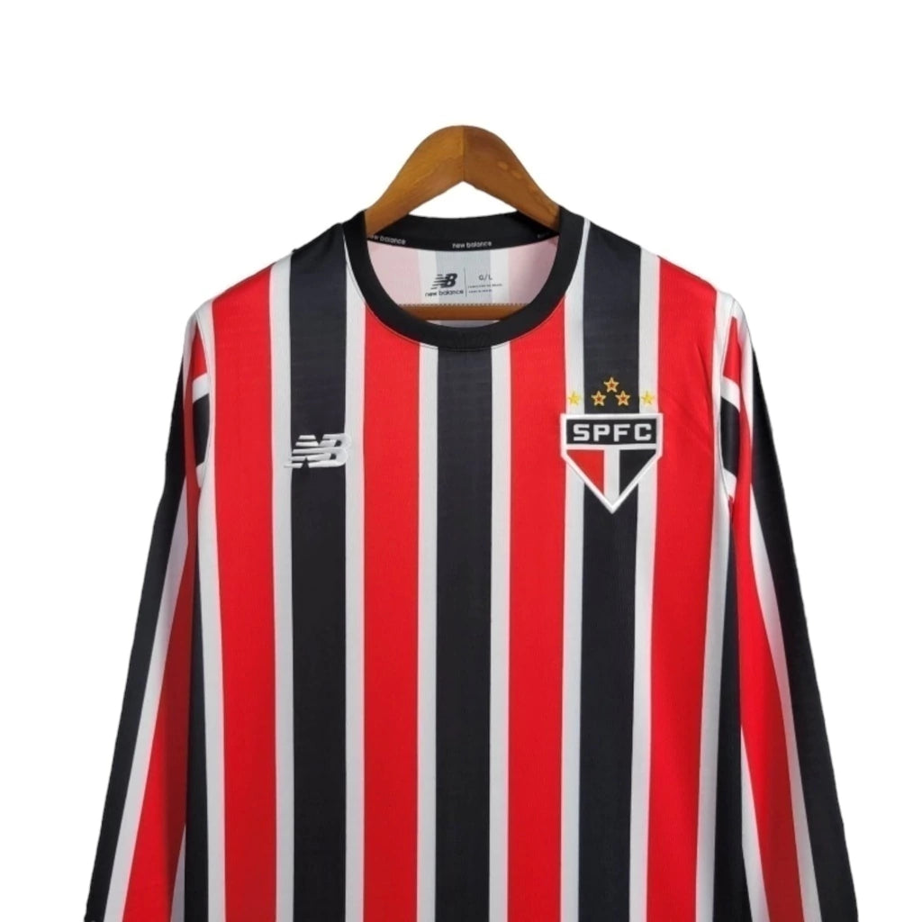 Camisa São Paulo II 24/25 manga longa - Torcedor New Balance Feminina - Tricolor