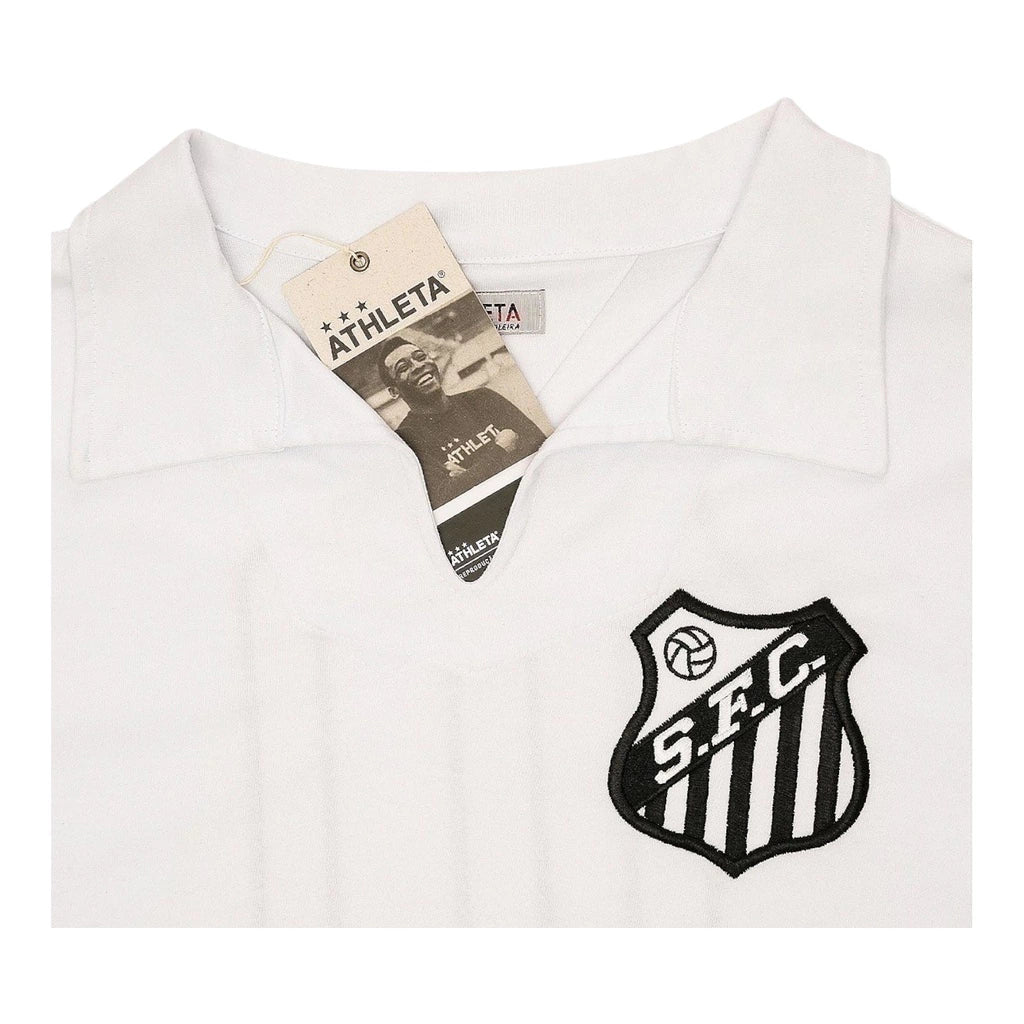 Camisa Retrô Santos 1962 manga longa - Masculina - Branca