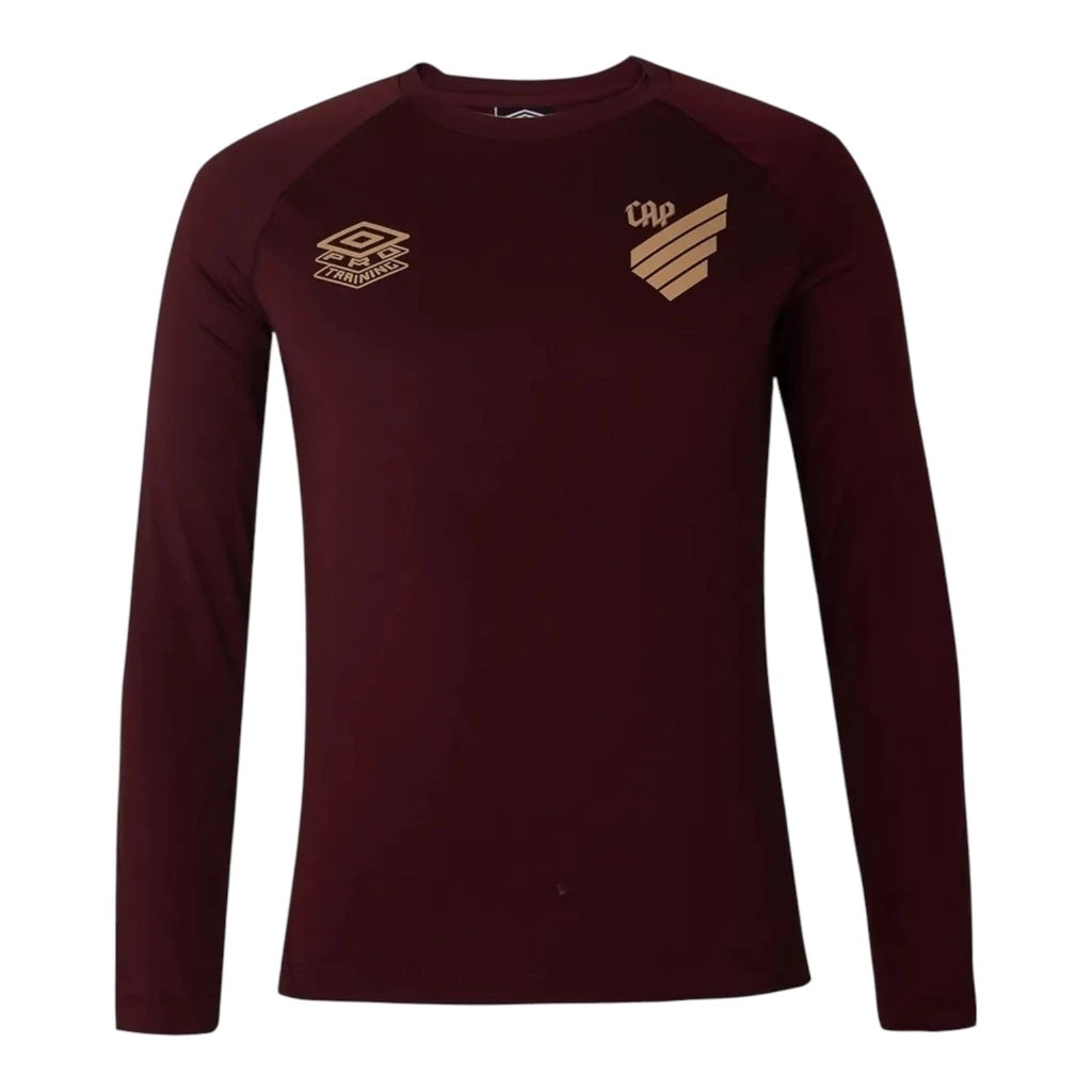 Camisa Athletico Paranaense Treino 25/26 manga longa - Torcedor Umbro Masculina - Vermelha