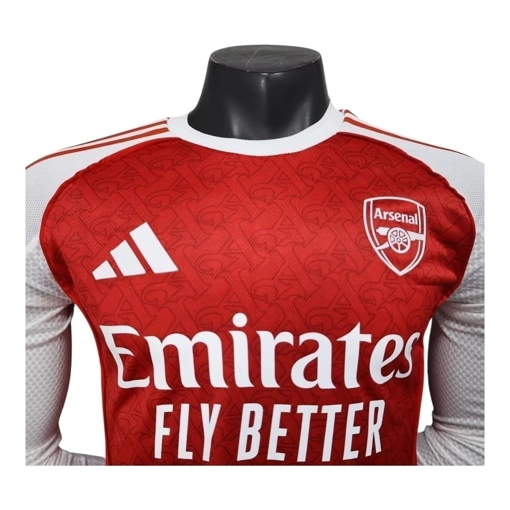 Camisa Arsenal I 25/26 manga longa - Jogador Adidas Masculina - Vermelha e branca