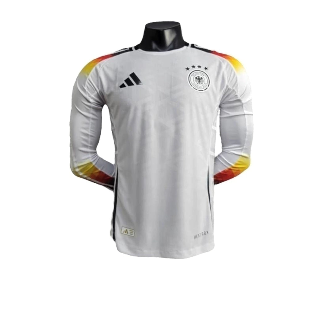 Camisa Seleção da Alemanha I 24/25 manga longa - Jogador Adidas Masculina - Branca