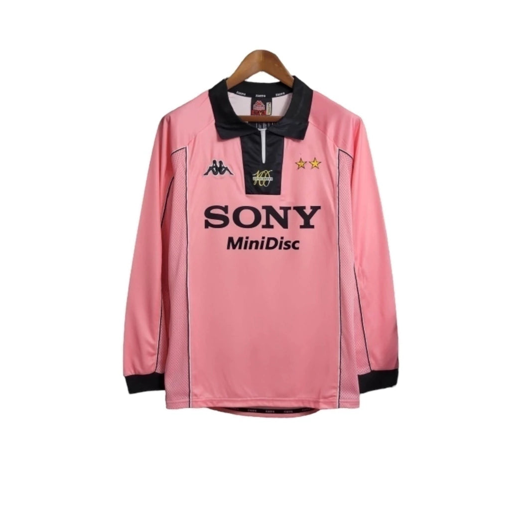 Camisa Retrô Juventus II 1997/1998 manga longa - Kappa Masculina - Rosa