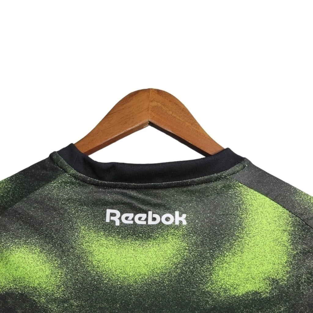 Camisa Botafogo 23/24 manga longa - Torcedor Reebok Masculina - Verde com detalhes em preto