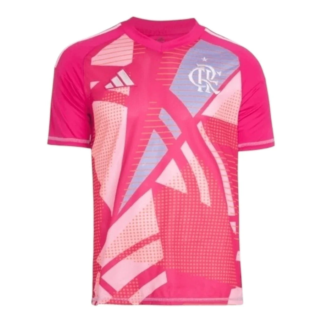 Camisa Flamengo Goleiro 25/26 - Torcedor Adidas Masculina - Rosa