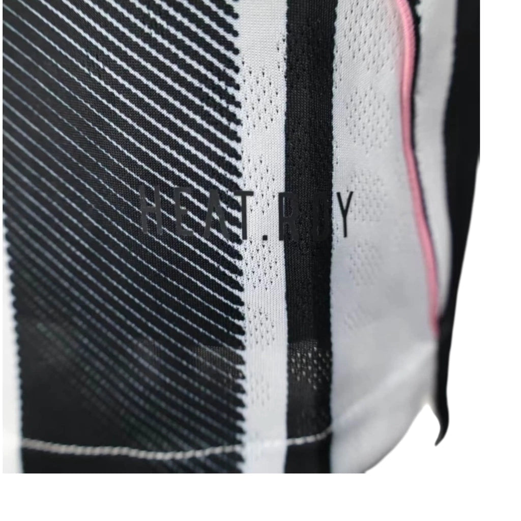 Camisa Juventus I 25/26 manga longa - Jogador Adidas Masculina - Preta e branca com detalhes em rosa