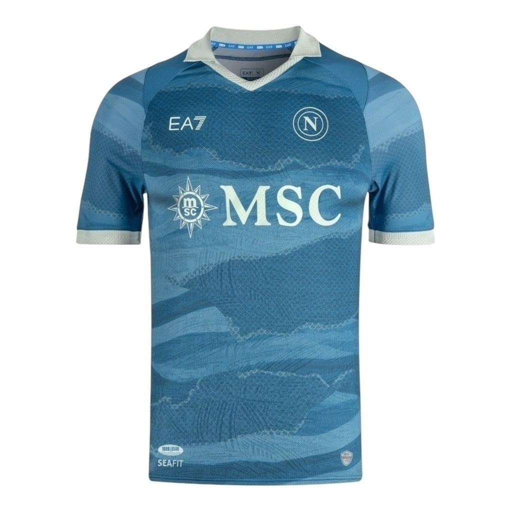 Camisa Napoli Edição especial 24/25 - Torcedor EA7 Masculina - Azul - (Pronta entrega)