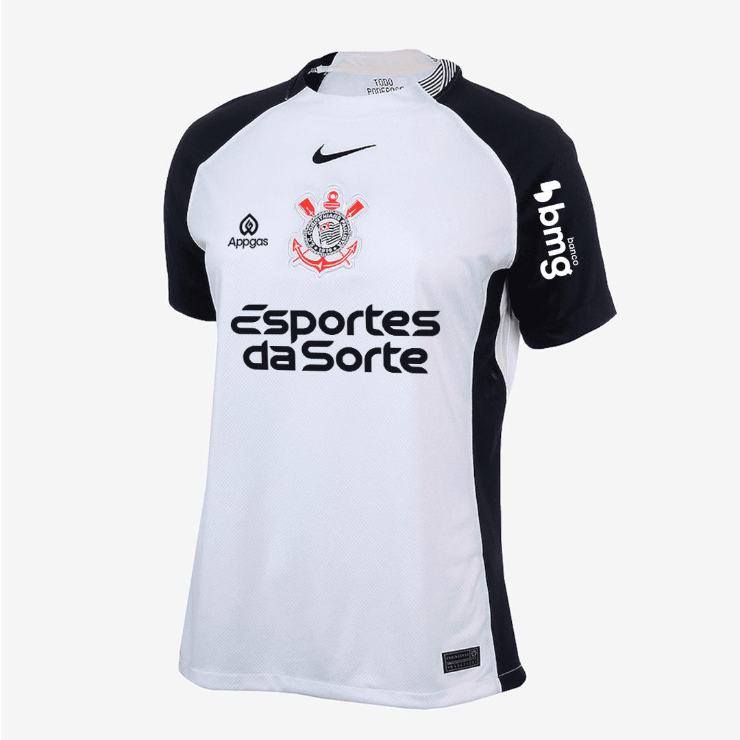 Camisa Feminina Nike Corinthians 2025/26 I Torcedor Com Patrocínios