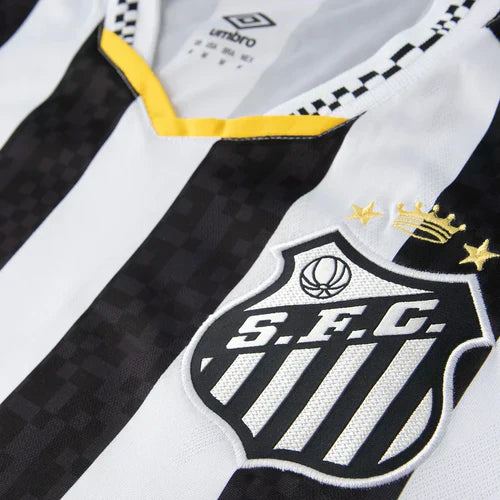 Camisa PEIXÃO II 25/26 - Torcedor Masculina - Preto e Branco