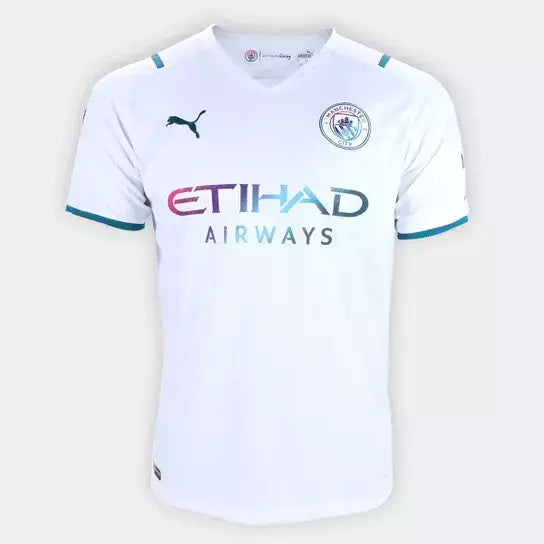 Camisa Manchester City Away I 21/22 Torcedor Puma Masculina - Branca (Pronta entrega)