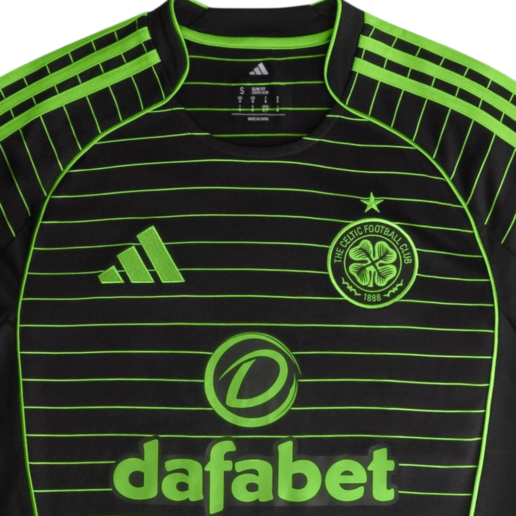 Camisa Celtic II 25/26 - Torcedor Adidas Feminina - Preta e verde
