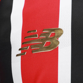 Camisa São Paulo II 25/26 - Jogador Masculina - Vermelho, Branco e Preto
