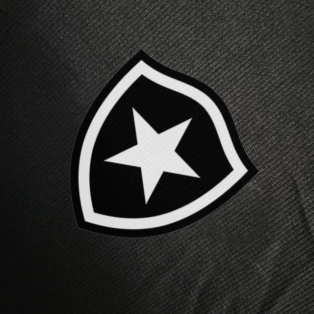 Camisa Botafogo Manga Longa 23/24 - Torcedor Reebok Masculina - Preta com detalhes em branco