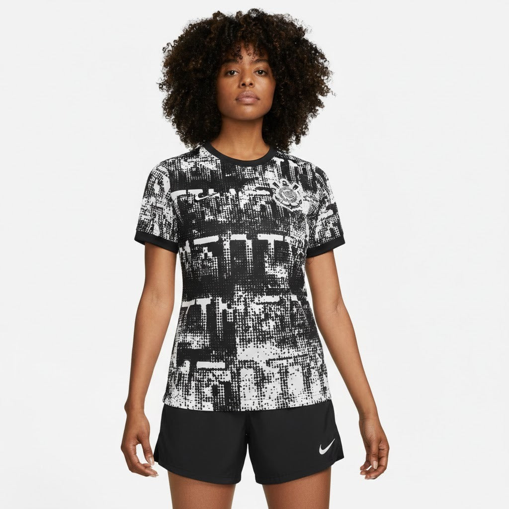 Camiseta Corinthians Feminina 2026 Pré-Jogo