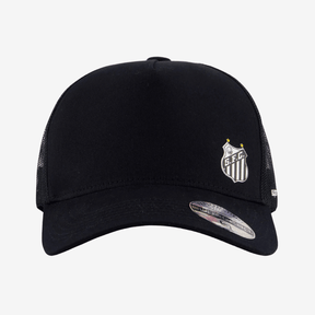 Boné Santos Trucker Preto e Branco