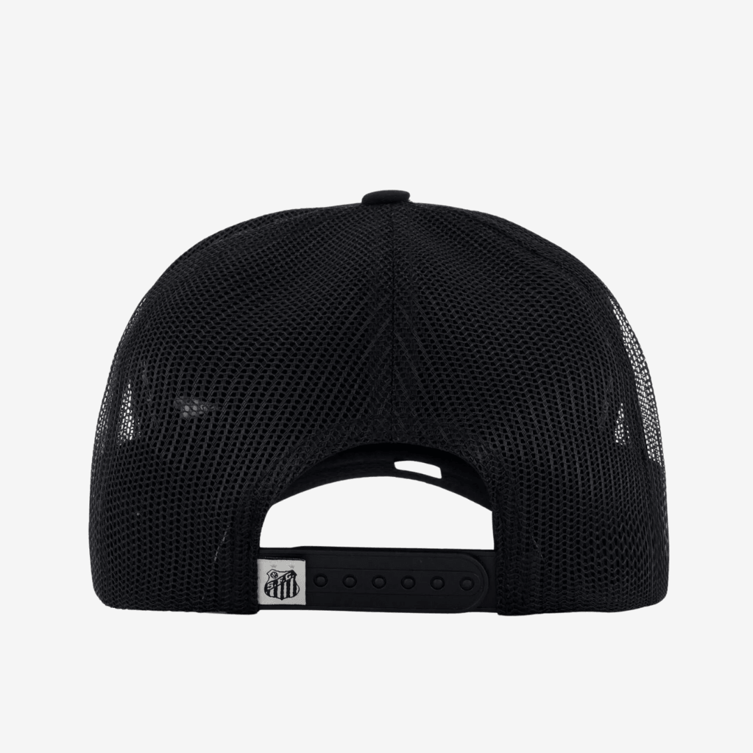Boné Santos Trucker Preto e Branco
