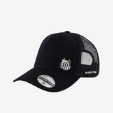 Boné Santos Trucker Preto e Branco