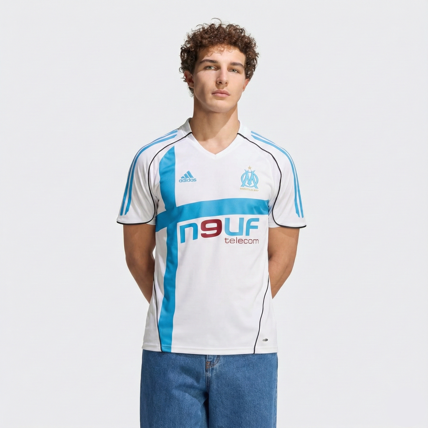 Camisa Olympique de Marseille Titular 05/06 - Versão Retro