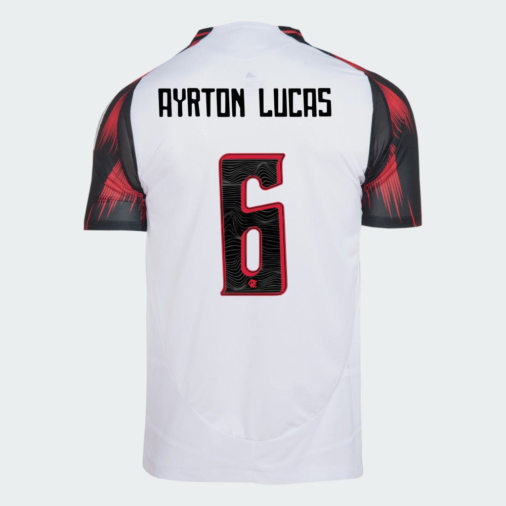 Camisa Adidas Flamengo 2025/26 II AYRTON LUCAS N° 6