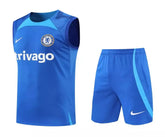 Kit Treino adulto - Camisa e Shorts - Chelsea Azul 22-23 - Azul - (Pronta entrega)