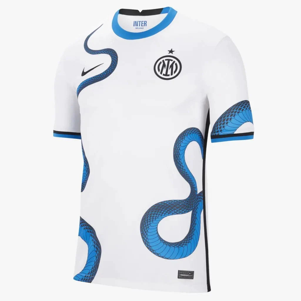 Camisa Inter de Milão II "Cobra" 21/22 Torcedor Nike - Branca e Azul - (Pronta entrega)