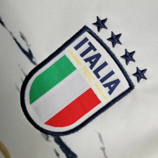 Camisa Seleção da Itália I 23/24 manga longa - Torcedor Puma Masculina - Branca