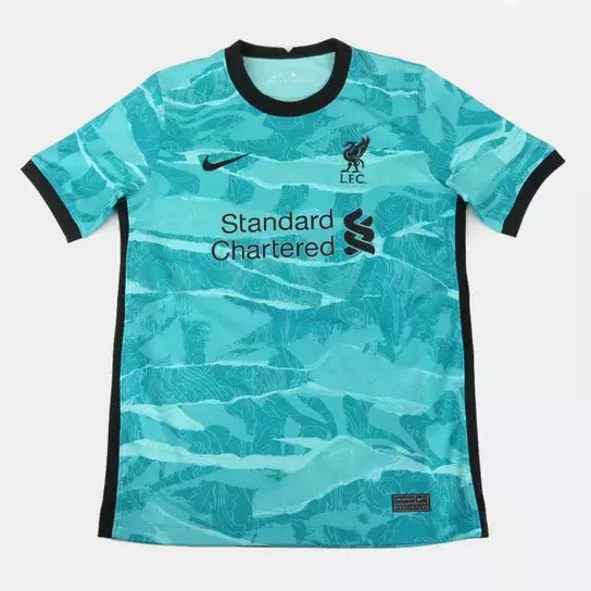 Camisa Liverpool Retrô II 20/21 Azul Turquesa - Nike - Masculino Torcedor (Pronta entrega)