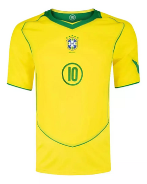 [PRONTA ENTREGA] Camisa Brasil /total 90 - 2004 Retrô 10 Ronaldinho