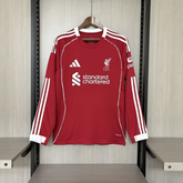[PRONTA ENTREGA]  Camisa do Liverpool - Home Manga Longa 25/26