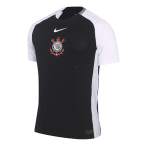 Camisa Timão II 25/26 - Jogador Masculina - Preta e Branco