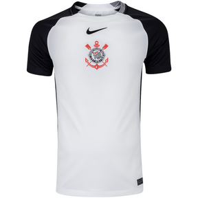 Camisa Timão I 25/26 - Torcedor Masculina - Branca e Preto