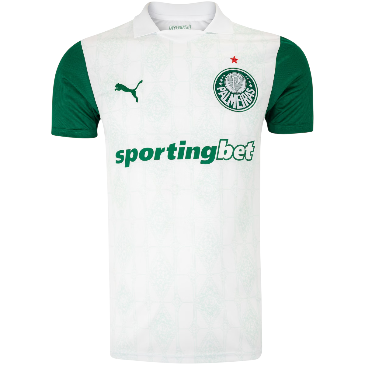 Camisa Palmeiras II 25/26 - Torcedor Masculina - Branca e Verde