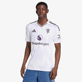 [PRONTA ENTREGA]  Camisa Manchester United II 2025/26 Branco e Roxo