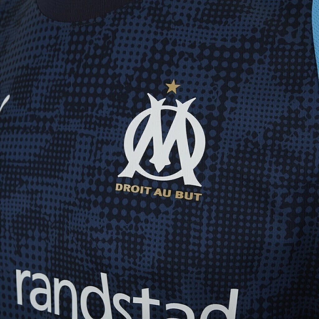 Camisa Olympique Marseille Treino 25/26 - Torcedor Puma Masculina - Azul