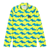 Camisa Olympique Marseille Pre-jogo III 25/26 manga longa - Torcedor Puma Masculina - Azul e amarela