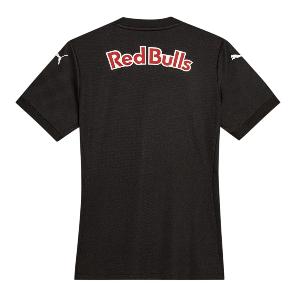 Camisa Red Bull Bragantino III 25/26 - Torcedor Puma Feminina - Preta com detalhes em vermelho e cinza