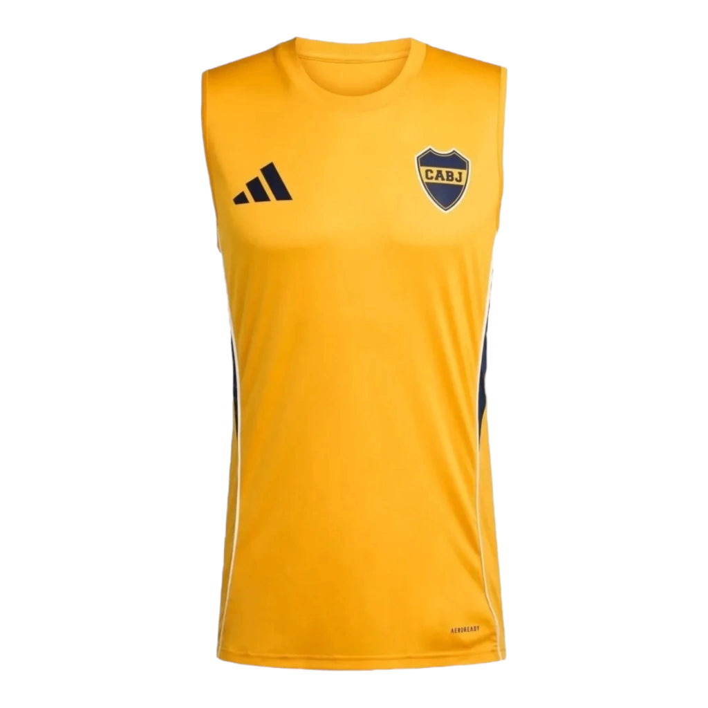 Camisa Regata Boca Juniors Treino 25/26 - Torcedor Adidas Masculina - Amarela
