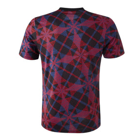 Camisa Lyon Pré-jogo 25/26 - Torcedor Adidas Masculina - Preta com detalhes em vermelho e azul