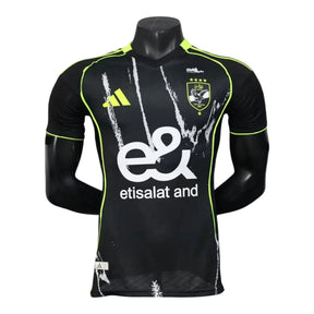 Camisa Al-Ahly II 25/26 - Jogador Adidas Masculina - Preta com detalhes em amarelo