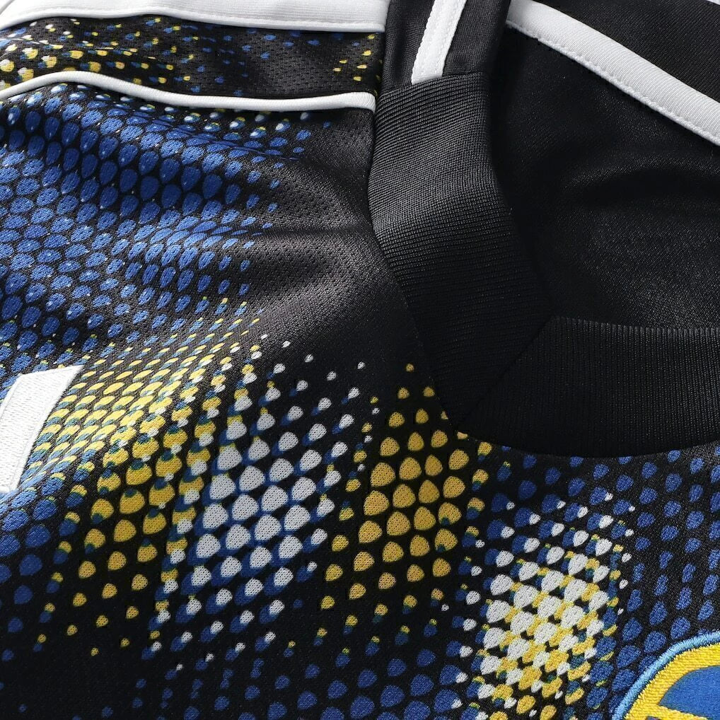 Camisa Leeds III 25/26 - Torcedor Adidas Feminina - Preta com detalhes em azul e amarelo