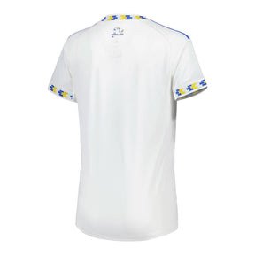 Camisa Leeds I 25/26 - Torcedor Adidas Feminina - Branca com detalhes em azul e amarelo