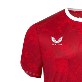 Camisa Athletic Bilbao Pré-jogo 25/26 - Torcedor Castore Masculina - Vermelha e branca